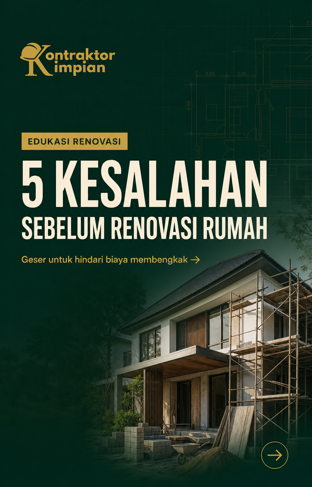 Lima kesalahan sebelum renovasi rumah di Bogor